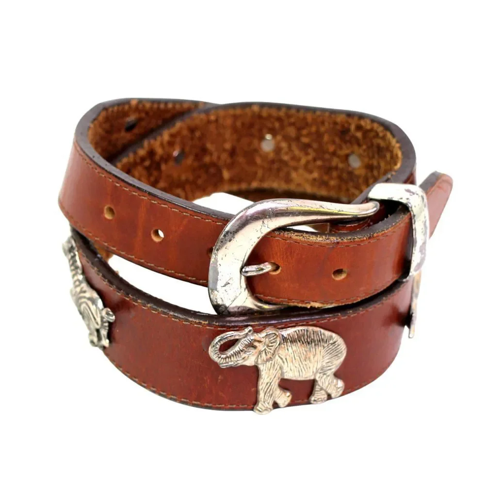 Honest BROWN GENUINE LEATHER 1 1/4